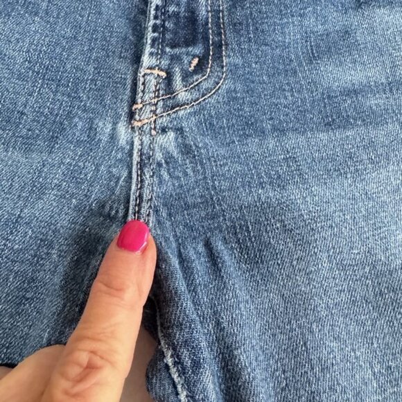 MOTHER The Insider Crop Step Fray Jeans in "Girl Crush" Sz. 27 DEFECTS - Picture 13 of 13